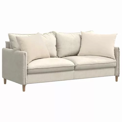 Kanapé párnák 2 pcs Bézs 70 x 50 cm szövet