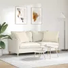 Kanapé párnák 2 pcs Bézs 70 x 50 cm szövet