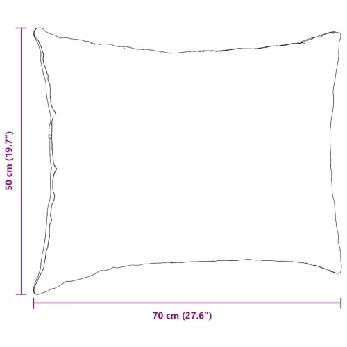 Kanapé párnák 2 pcs Bézs 70 x 50 cm szövet