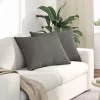 Kanapé párnák 2 pcs Világosszürke 70 x 50 cm Bársonyos szövet