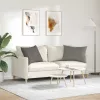 Kanapé párnák 2 pcs Világosszürke 70 x 50 cm Bársonyos szövet