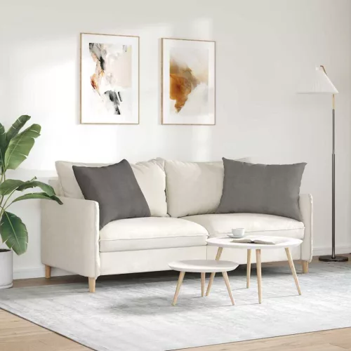 Kanapé párnák 2 pcs Világosszürke 70 x 50 cm Bársonyos szövet