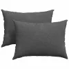 Kanapé párnák 2 pcs Sötétszürke 70 x 50 cm Bársonyos szövet