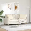 Kanapé párnák 2 pcs Krém 70 x 50 cm Bársonyos szövet