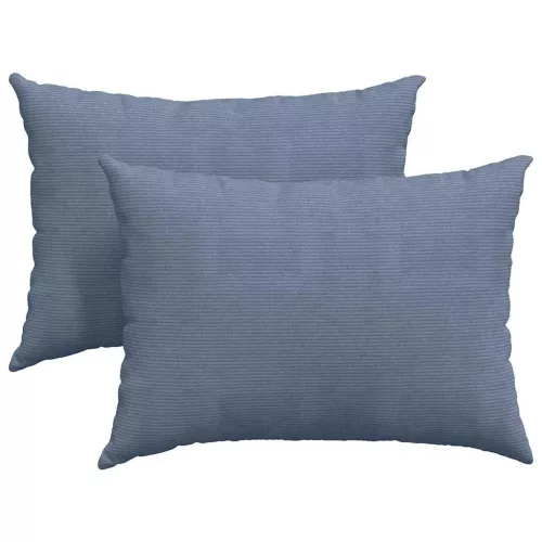 Kanapé párnák 2 pcs Kék 70 x 50 cm Bársonyos szövet