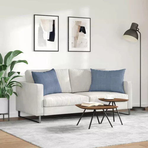 Kanapé párnák 2 pcs Kék 70 x 50 cm Bársonyos szövet