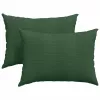 Kanapé párnák 2 pcs Sötétzöld 70 x 50 cm Bársonyos szövet