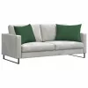 Kanapé párnák 2 pcs Sötétzöld 70 x 50 cm Bársonyos szövet