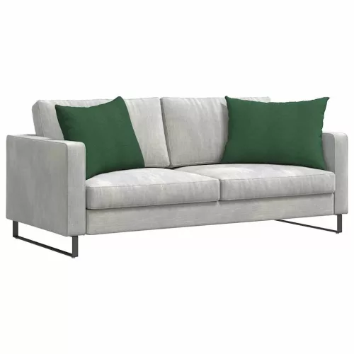 Kanapé párnák 2 pcs Sötétzöld 70 x 50 cm Bársonyos szövet
