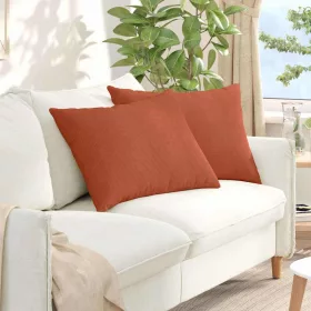   Kanapé párnák 2 pcs Piros Narancs 70 x 50 cm Bársonyos szövet