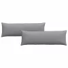 Kanapé párnák 2 pcs Világosszürke 120 x 40 cm szövet