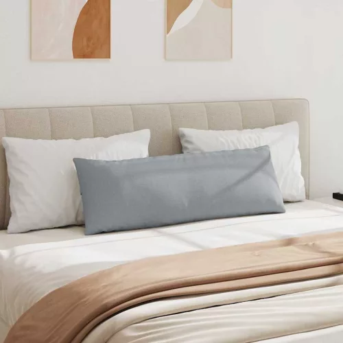 Kanapé párnák 2 pcs Világosszürke 120 x 40 cm szövet