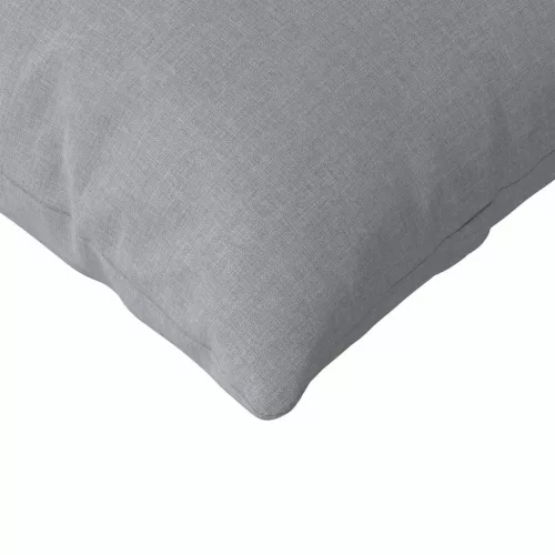 Kanapé párnák 2 pcs Világosszürke 120 x 40 cm szövet