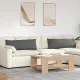 Kanapé párnák 2 pcs Sötétszürke 120 x 40 cm szövet