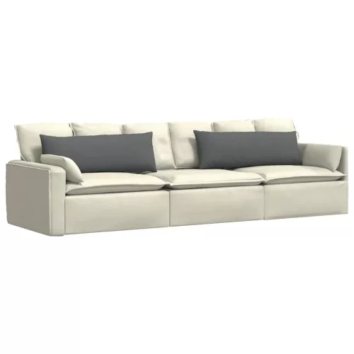 Kanapé párnák 2 pcs Sötétszürke 120 x 40 cm szövet