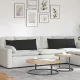 Kanapé párnák 2 pcs Fekete 120 x 40 cm szövet