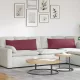 Kanapé párnák 2 pcs Bordó 120 x 40 cm szövet