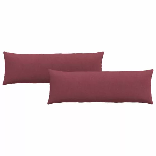 Kanapé párnák 2 pcs Bordó 120 x 40 cm szövet