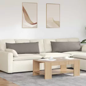 Kanapé párnák 2 pcs Tópszínű 120 x 40 cm szövet