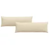 Kanapé párnák 2 pcs Krém 120 x 40 cm szövet