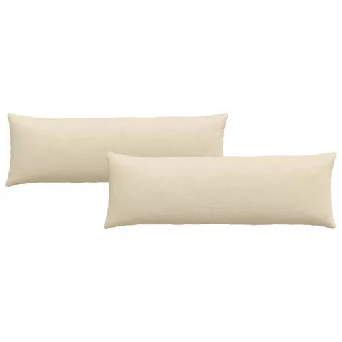 Kanapé párnák 2 pcs Krém 120 x 40 cm szövet