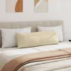 Kanapé párnák 2 pcs Krém 120 x 40 cm szövet