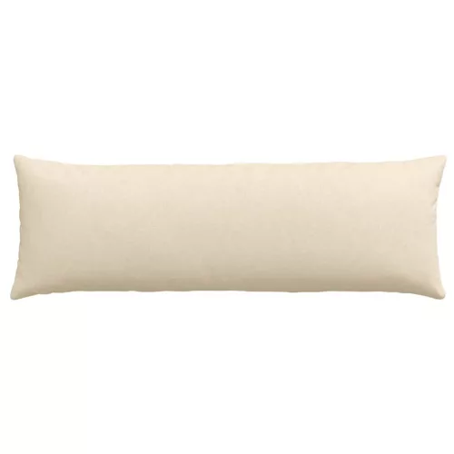 Kanapé párnák 2 pcs Krém 120 x 40 cm szövet