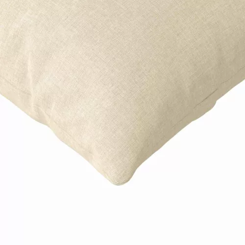 Kanapé párnák 2 pcs Krém 120 x 40 cm szövet