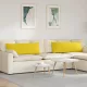 Kanapé párnák 2 pcs Világos sárga 120 x 40 cm szövet