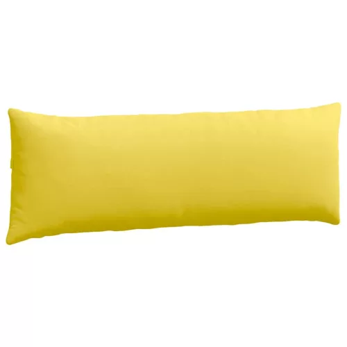 Kanapé párnák 2 pcs Világos sárga 120 x 40 cm szövet