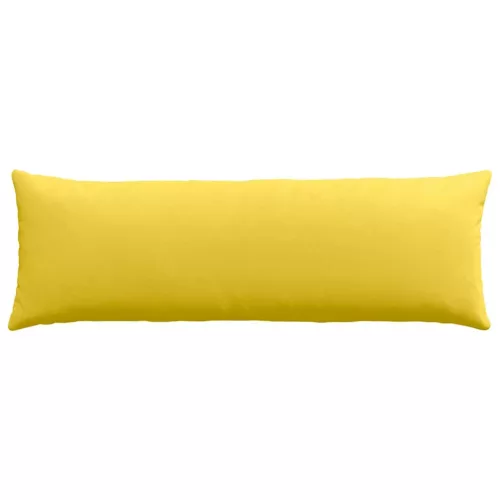 Kanapé párnák 2 pcs Világos sárga 120 x 40 cm szövet