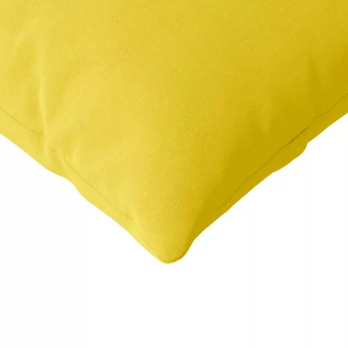 Kanapé párnák 2 pcs Világos sárga 120 x 40 cm szövet