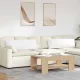 Kanapé párnák 2 pcs Fehér 120 x 40 cm szövet