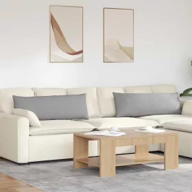 Kanapé párnák 2 pcs Szürke 120 x 40 cm szövet