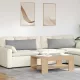 Kanapé párnák 2 pcs Szürke 120 x 40 cm szövet