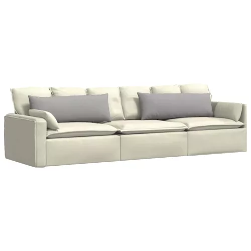 Kanapé párnák 2 pcs Szürke 120 x 40 cm szövet