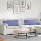 Kanapé párnák 2 pcs Kék 120 x 40 cm szövet