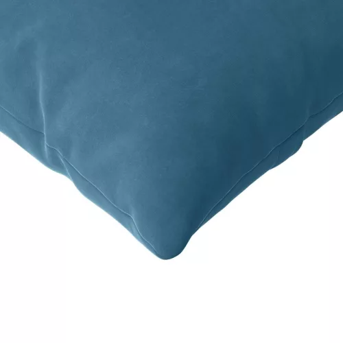 Kanapé párnák 2 pcs Kék 120 x 40 cm Bársonyos szövet