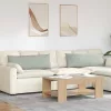 Kanapé párnák 2 pcs Világosszürke 120 x 40 cm Bársonyos szövet