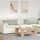Kanapé párnák 2 pcs Világosszürke 120 x 40 cm Bársonyos szövet
