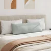Kanapé párnák 2 pcs Világosszürke 120 x 40 cm Bársonyos szövet