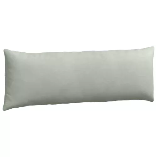 Kanapé párnák 2 pcs Világosszürke 120 x 40 cm Bársonyos szövet