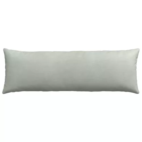 Kanapé párnák 2 pcs Világosszürke 120 x 40 cm Bársonyos szövet