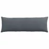 Kanapé párnák 2 pcs Sötétszürke 120 x 40 cm Bársonyos szövet