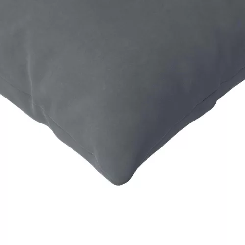 Kanapé párnák 2 pcs Sötétszürke 120 x 40 cm Bársonyos szövet