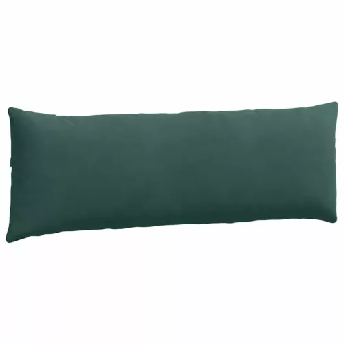 Kanapé párnák 2 pcs Sötétzöld 120 x 40 cm Bársonyos szövet