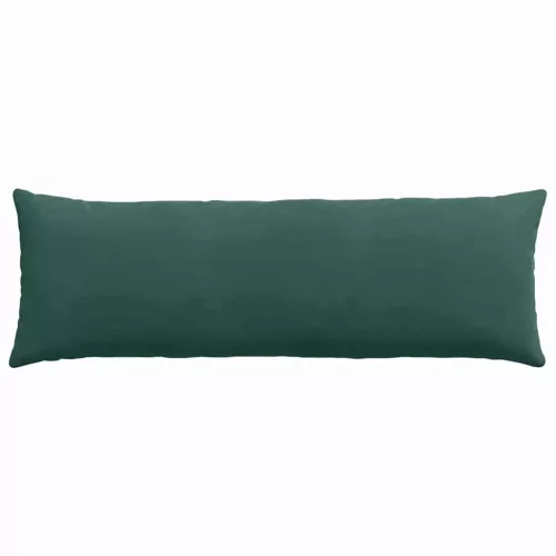 Kanapé párnák 2 pcs Sötétzöld 120 x 40 cm Bársonyos szövet