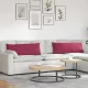 Kanapé párnák 2 pcs Bordó 120 x 40 cm Bársonyos szövet