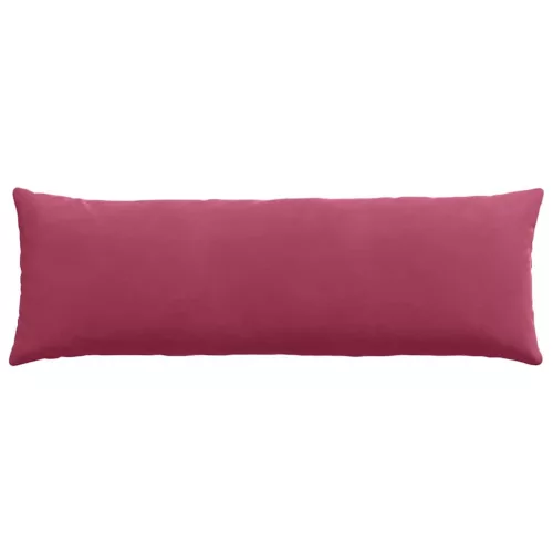Kanapé párnák 2 pcs Bordó 120 x 40 cm Bársonyos szövet