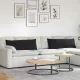 Kanapé párnák 2 pcs Fekete 120 x 40 cm Bársonyos szövet